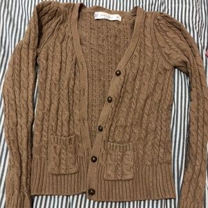 ZARA button down sweater